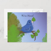 ブランチの新しいアドレスに青い鳥 案内ポストカード (正面/裏面)