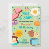 ブランチの誕生日の招待状ライズアンドシャイン 招待状 (正面)