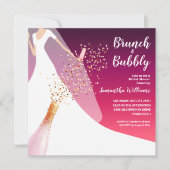 ブランチアンドバブリーさくらんぼブライダルシャワー 招待状 (正面)