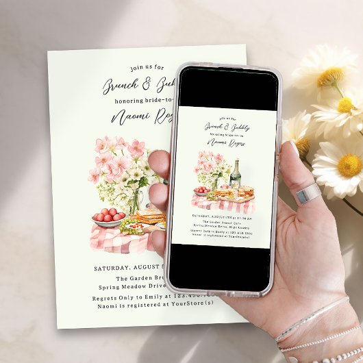 ブランチアンドバブリーカントリーガーデンブライダルシャワー 招待状