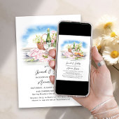 ブランチアンドバブリーサマーカントリーブライダルシャワー 招待状