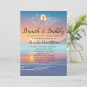 ブランチアンドバブリーサンドハートビーチブライダルシャワー 招待状 (スタンド正面)