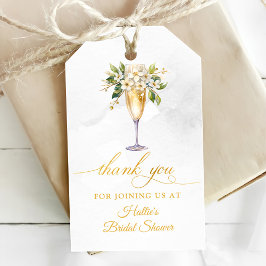 ブランチアンドバブリーシャンパンブライダルシャワー ギフトタグ