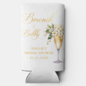 ブランチアンドバブリーシャンパンブライダルシャワー スリム缶クーラー (裏面)