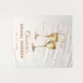 ブランチアンドバブリーシャンパンブライダルシャワー タペストリー (正面(横))