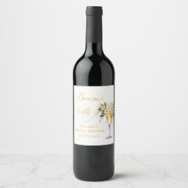 ブランチアンドバブリーシャンパンブライダルシャワー ワインラベル