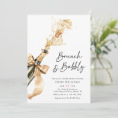 ブランチアンドバブリーシャンパンブライダルシャワー 招待状 (スタンド正面)