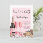 ブランチアンドバブリーシャンパンブライダルシャワー 招待状 (スタンド正面)