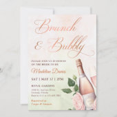 ブランチアンドバブリーシャンパンブライダルシャワー 招待状 (正面)