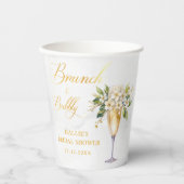 ブランチアンドバブリーシャンパンブライダルシャワー 紙コップ (正面)