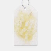 ブランチアンドバブリーシャンパン金ゴールドブライダルシャワー ギフトタグ (裏面)