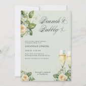 ブランチアンドバブリーバラシャンパンブライダルシャワー 招待状 (正面)