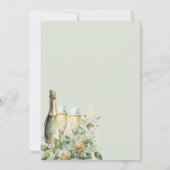 ブランチアンドバブリーバラシャンパンブライダルシャワー 招待状 (裏面)