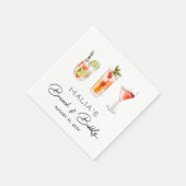 ブランチアンドバブリーブライダルシャワーナプキン スタンダードカクテルナプキン (角)