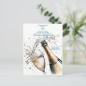 ブランチアンドバブリーブライダルシャワー インビテーションポストカード (スタンド正面)