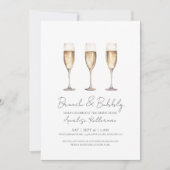 ブランチアンドバブリーブライダルシャワー 招待状 (正面)