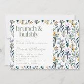 ブランチアンドバブリー春フローラブライダルシャワー 招待状 (正面)