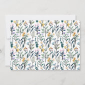 ブランチアンドバブリー春フローラブライダルシャワー 招待状 (裏面)