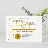 ブランチアンドバブリー誕生日招待状 招待状 (スタンド正面)
