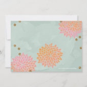 ブランチアンドバブルグリッター水彩シャワー招待状 招待状 (裏面)