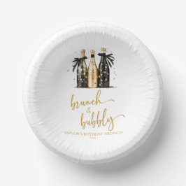 ブランチアンドバブーブリーシャンパーニュ誕生日ブランチパーティー ペーパーボウル