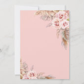 ブランチアンドバブーブリーパンパスグラスブライダルシャワー 招待状 (裏面)