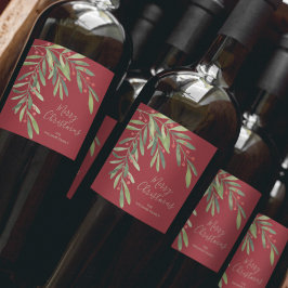 ブランチアンドベリーホリデークリスマス ワインラベル