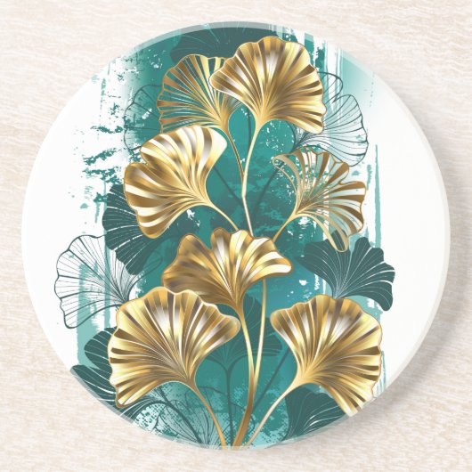 ブランチウィズゴールデン葉ズ銀行ビロバ コースター (正面)