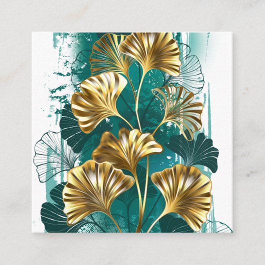 ブランチウィズゴールデン葉ズ銀行ビロバ スクエア名刺 (正面)