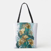 ブランチウィズゴールデン葉ズ銀行ビロバ トートバッグ (裏面)