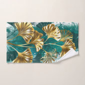 ブランチウィズゴールデン葉ズ銀行ビロバ バスタオルセット (ハンドタオル)