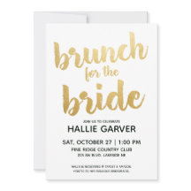 ブランチウェディングシャワー招待状