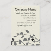 ブランチウェルネスセンター&スパ 予約カード (裏面)