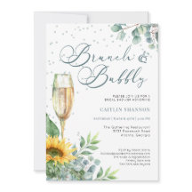 ブランチエレガントとバブリーひまわりブライダルシャワー
