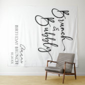 ブランチエレガントとバブリー誕生日ブランチパーティー タペストリー (インサイチュ(横))