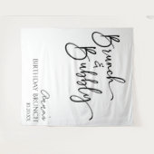 ブランチエレガントとバブリー誕生日ブランチパーティー タペストリー (正面(横))