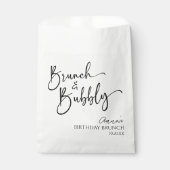 ブランチエレガントとバブリー誕生日ブランチパーティー フェイバーバッグ (正面)