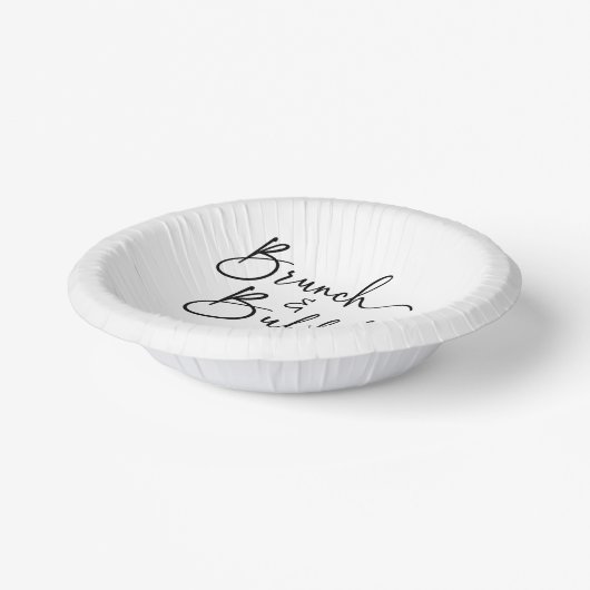 ブランチエレガントとバブリー誕生日ブランチパーティー ペーパーボウル (傾斜あり)