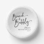 ブランチエレガントとバブリー誕生日ブランチパーティー ペーパーボウル (正面)