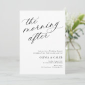 ブランチエレガントの後結婚の朝 招待状 (スタンド正面)