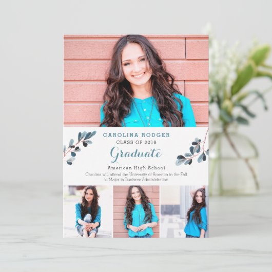 ブランチエレガントズ·フォト卒業発表 案内状 (スタンド正面)