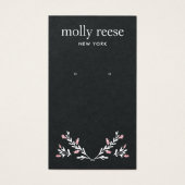 ブランチエレガントブラッククラフトイヤリングディスプレイカード (正面)