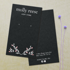 ブランチエレガントブラッククラフトイヤリングディスプレイカード