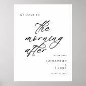 ブランチエレガントミニマルの後の朝へようこそ ポスター (正面)