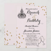 ブランチエレガント&バブリーブライダルシャワー招待 招待状 (正面/裏面)