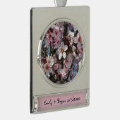 ブランチオブピンクフラムス春フローラ シルバープレートバナーオーナメント (右)