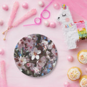 ブランチオブピンクフラムス春フローラ ペーパープレート (パーティー)