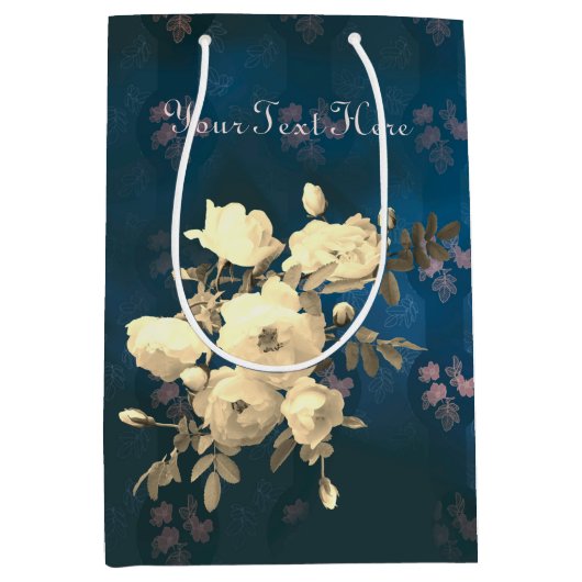 ブランチオブホワイトローズカスタムズ ミディアムペーパーバッグ (正面)