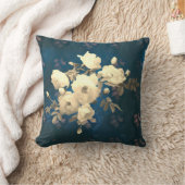 ブランチオブホワイトローズ クッション (ブランケット)