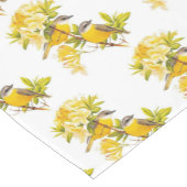 ブランチカントリーパターンに黄色いフローラ ショートテーブルランナー (コーナー)